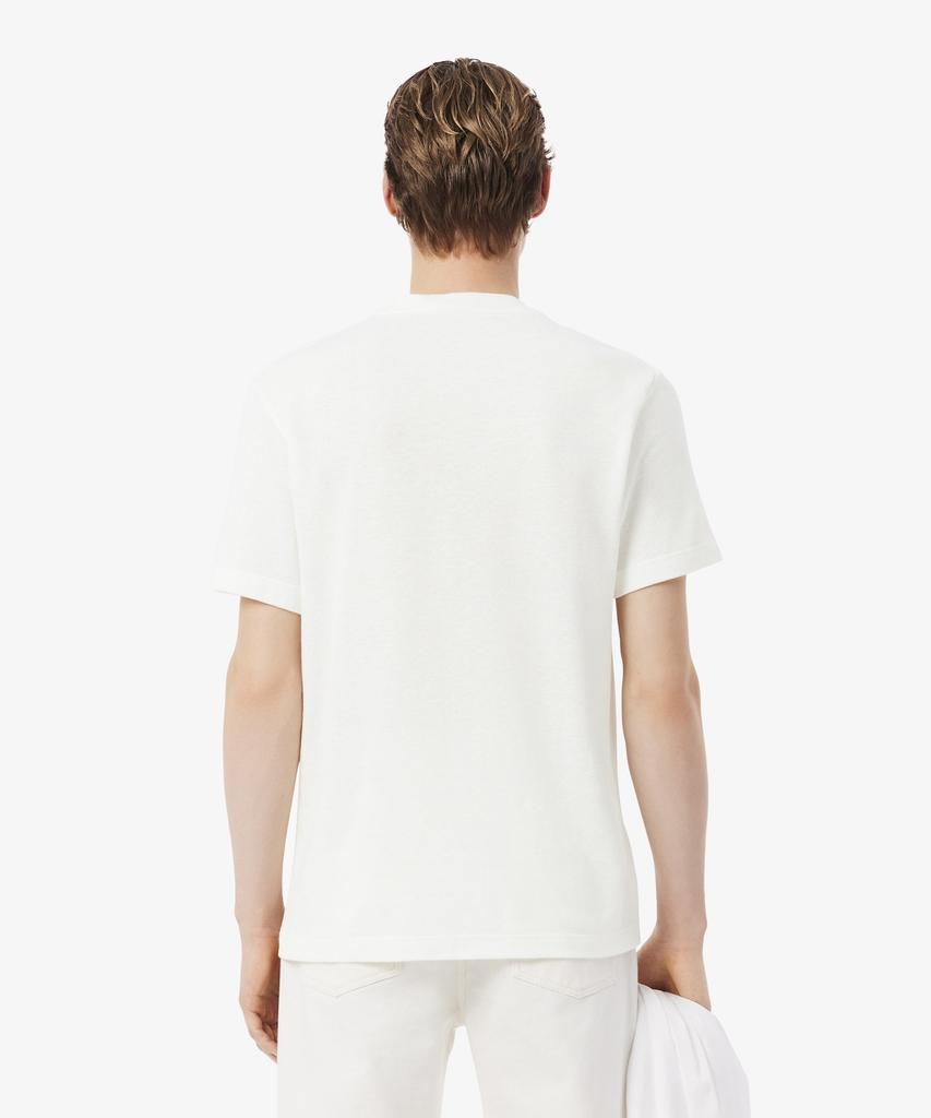 LACOSTE Мужская футболка с коротким рукавом из смесовой ткани со льном Th0629-56G 70V