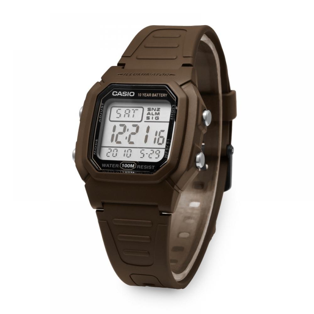 Casio W 800h 5avdf  W 800h 5a  Цифровые квадратные спортивные часы Soldier для мужчин с полиуретановым ремешком