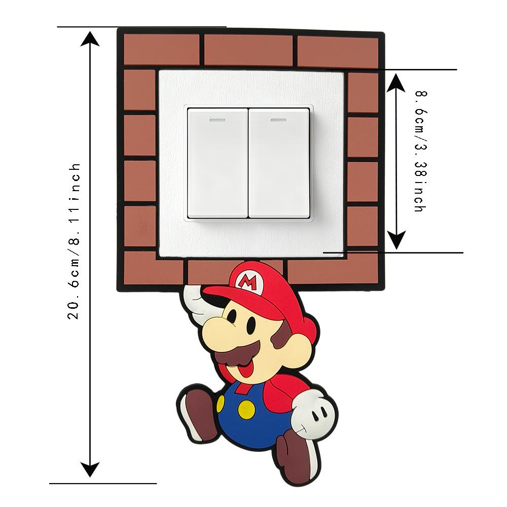 Наклейка на выключатель света в стиле Super Mario: Стиль кухни и спальни