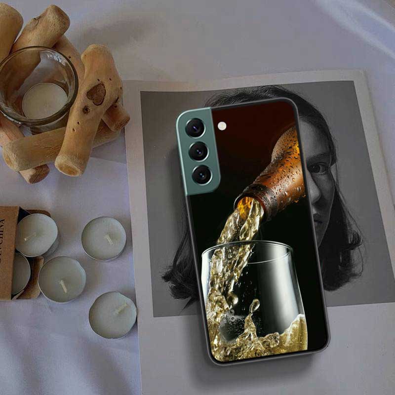 Свежий Холодный Пивной Чехол Для Телефона Samsung Galaxy S22 S25 Ultra S21 S10 Plus S26 Edge S20 S23 S24 FE Чехол Силиконовый Мягкий ТПУ C