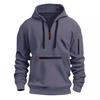 Men's Waterproof Multi-Pocket Zipper Hoodie for Autumn & Winter