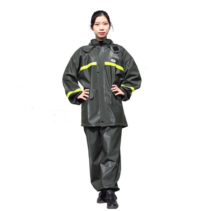 Мужской водонепроницаемый светоотражающий комплект дождевика и брюк, утолщенная воловья жила, легкий и дышащий для езды на мотоцикле и пеших прогулок