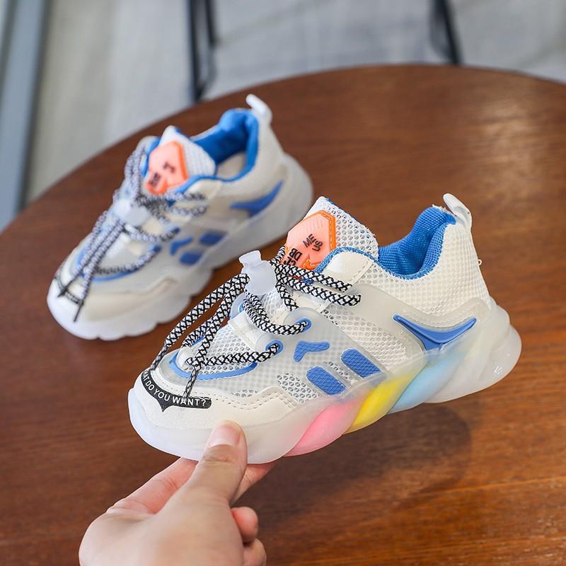 Обувь для мальчиков и девочек, летние повседневные дышащие кроссовки из сетки, 2025, новая модная корейская версия, модная старая обувь