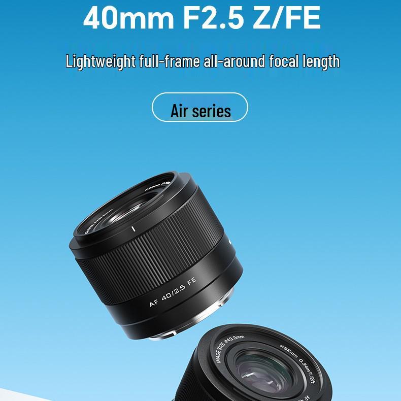 VILTROX 40mm F2.5 Фикс-объектив для полнокадровых беззеркальных камер (FE/Z Mount) с автофокусом и большой диафрагмой