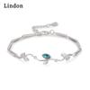 Линдон циркон браслет ювелирные изделия геометрические бусины браслеты-цепочки модный тонкий свадебный подарок для подруги женщин