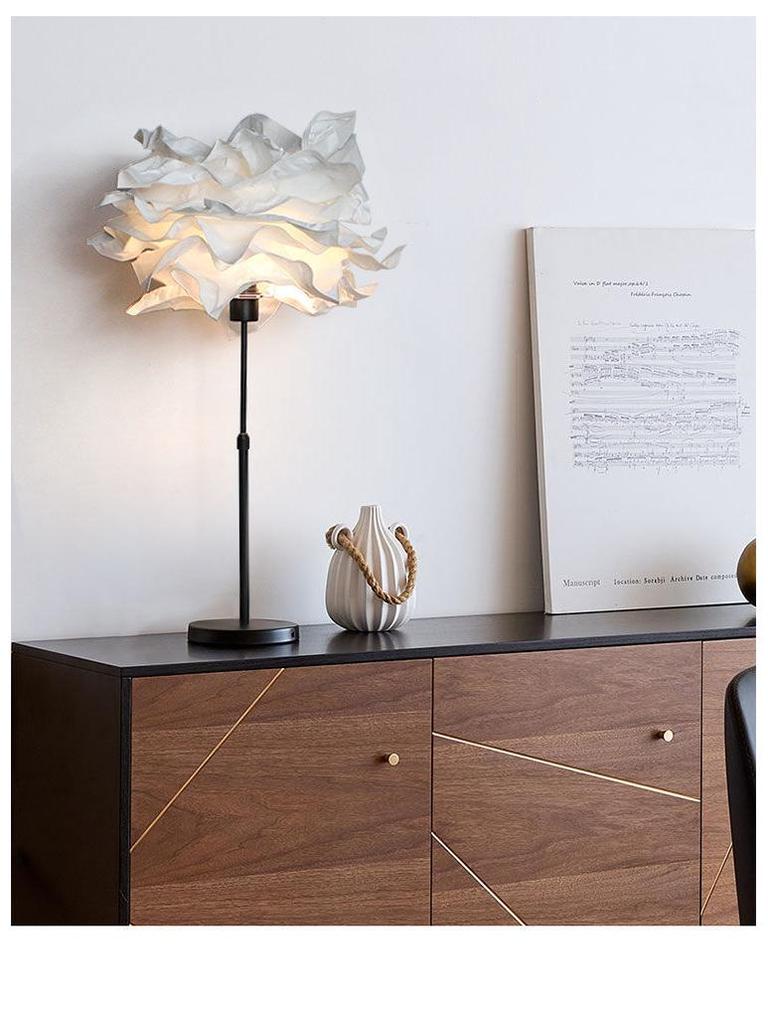 Напольный светильник Cloud с прямым основанием и бумажным абажуром для гостиной, спальни и ресторана.