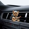 Yorkie Car Vent Clip Cute Dog Air Freshener Automobile Pendant with Fragrance Pad Gift for Dog Lovers Guitar Enthusiasts