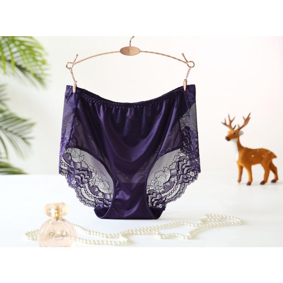 65-150 кг Большие трусики Женское нижнее белье большого размера Ice Silk Кружевное нижнее белье Женские прозрачные трусики с высокой посадкой