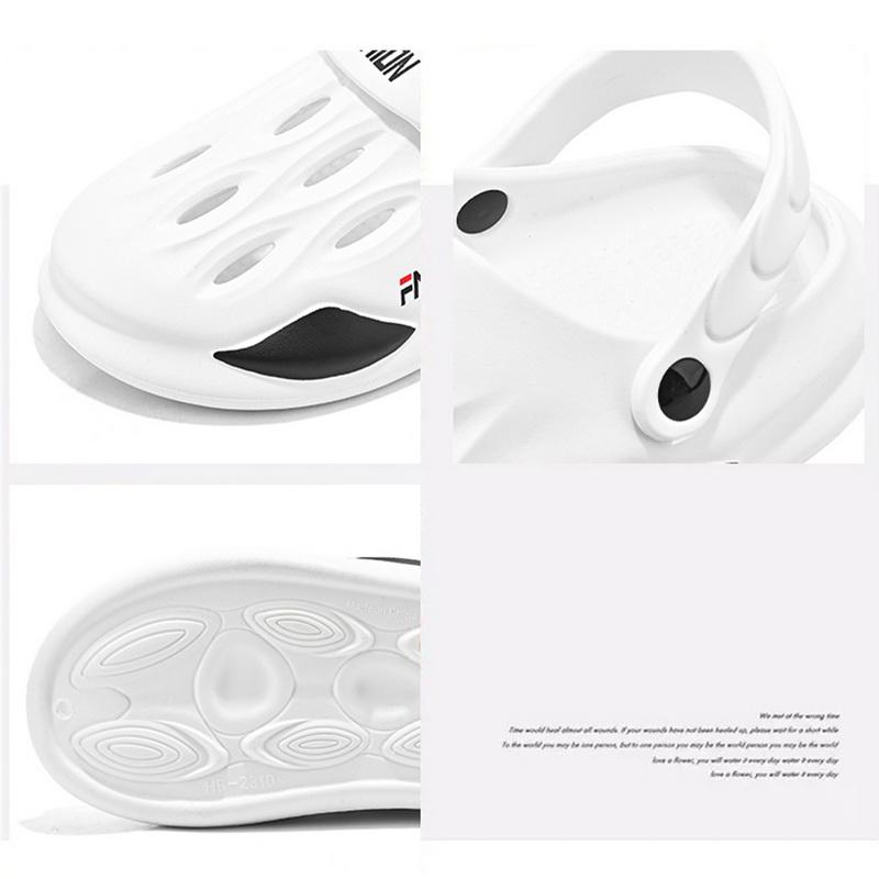 Модные мужские тапочки, удобные уличные сандалии на платформе, сабо, пляжные тапочки, шлепанцы, мужские домашние шлепанцы, обувь для ванной комнаты