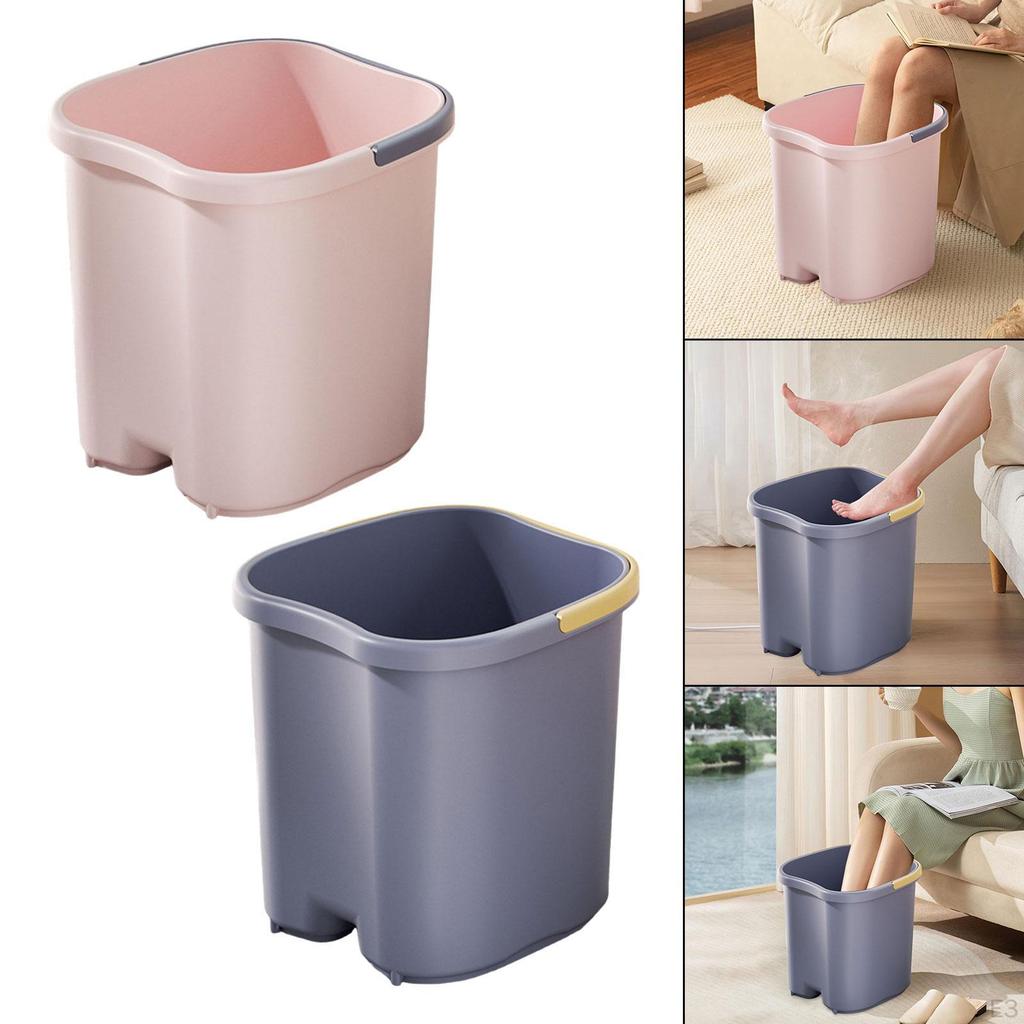 Ванночка для ног Глубокий таз для замачивания ног, пальцев ног и лодыжек Портативная для дома, общежития