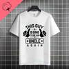 Unisexs Funny To Be An Uncle Again Slogan Tshirt Casual Fashion Streetwear 100 Cotton Short Sleeve Round Neck Tshirt