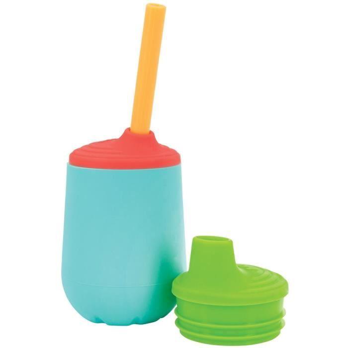 Tasse d'apprentissage - NUBY - Silicone - 120 ml - Des 6 mois - Mulitcolore