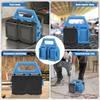 4-слотный держатель для аккумуляторов Makita 18V и 14.4V Портативный и прочный кейс для хранения аккумуляторов Ручка в комплекте для электрика и плотника
