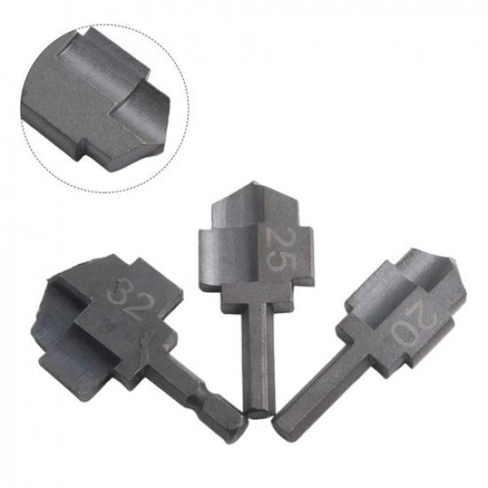 3pcs Hex Shank PPR Drill Bits for Water Pipe Expansion Reliable Performance