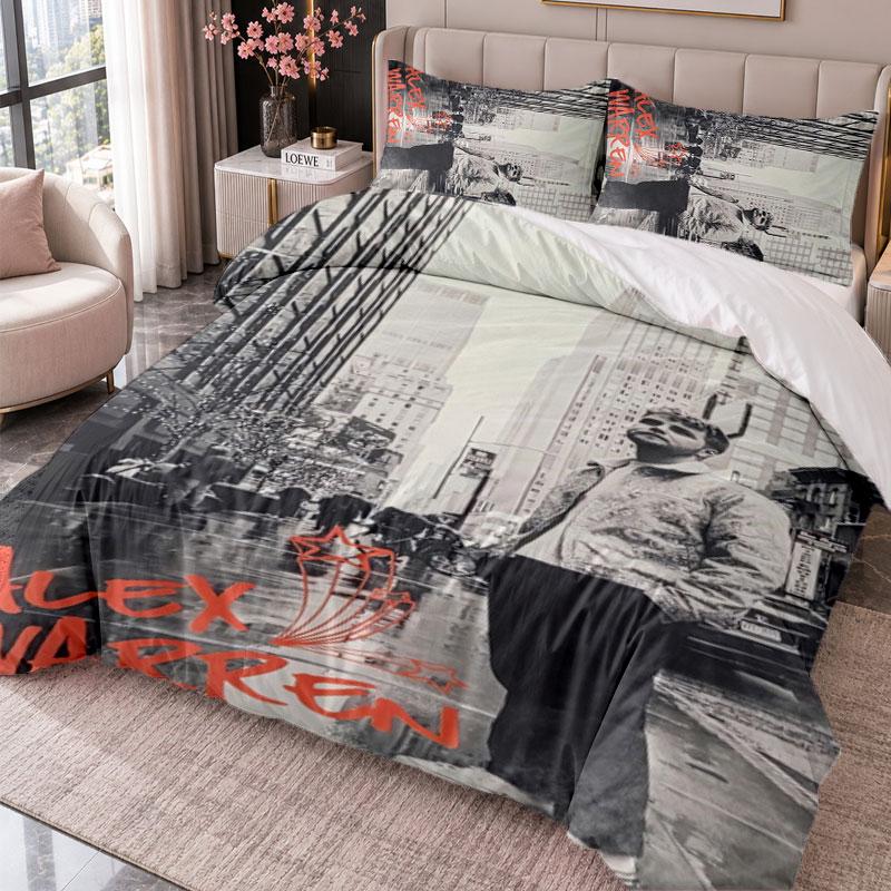 Alex Warren 3Pcs Bedding Set Duvet Cover With Two Pillowcases For Bedroom Home Decoration