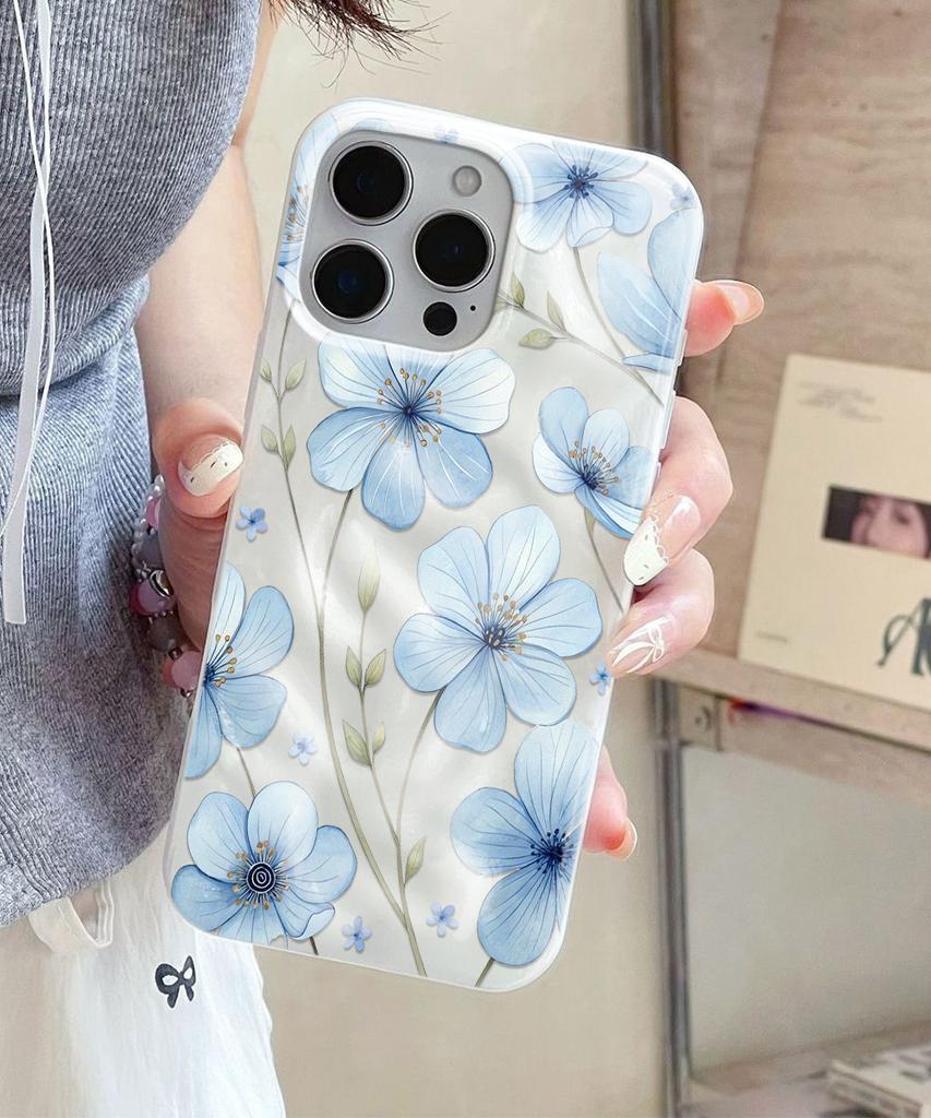 Красные Цветы ТПУ Чехол для Телефона Для iPhone Air 17 Pro 16 15 Pro Max 14 13 12 Pro 11 Ударопрочный Мягкий Силикон Прозрачная Крышка