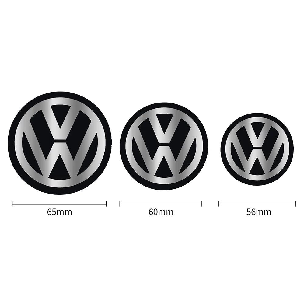 lijk1 4pcs 56/60/65mm Car Wheel Center Hub Caps Dust Cover Sticker For Volkswagen GTI Golf Polo Passat VW CC Tiguan T-ROC Jetta Taigo