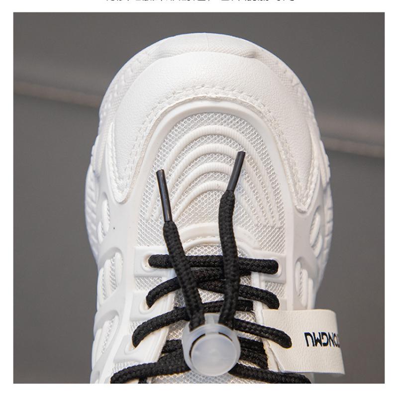 Весенне-летние корейские детские дышащие сетчатые кроссовки для мальчиков и девочек, однотонные, с мягкой подошвой, износостойкие спортивные туфли