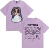 Summer Hot Singer TINI Futttura Album Pop Music Gothic Tops Double Sided Print Loose Short Sleeve Tshrit Mens Oversized Clothes