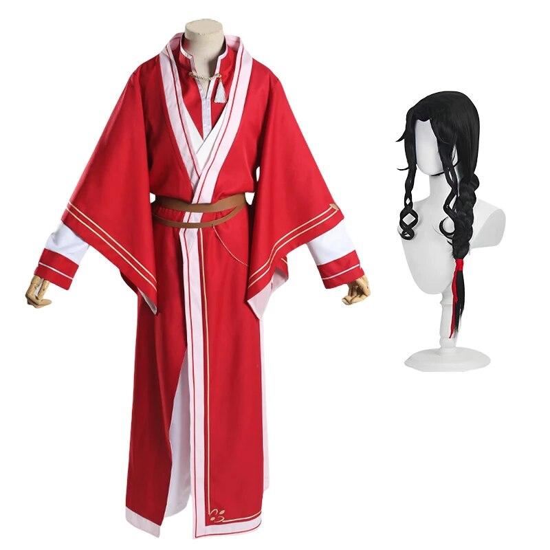 Хуа Чэн Косплей Тянь Гуань Ци Фу Косплей Костюм Парик Сан Лан Одежда для взрослых и подростков Карнавальный костюм на Хэллоуин