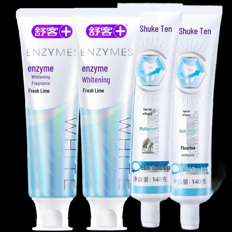 Зубная паста SAKY Enzyme Отбеливающая и Противокариозная 4 шт.