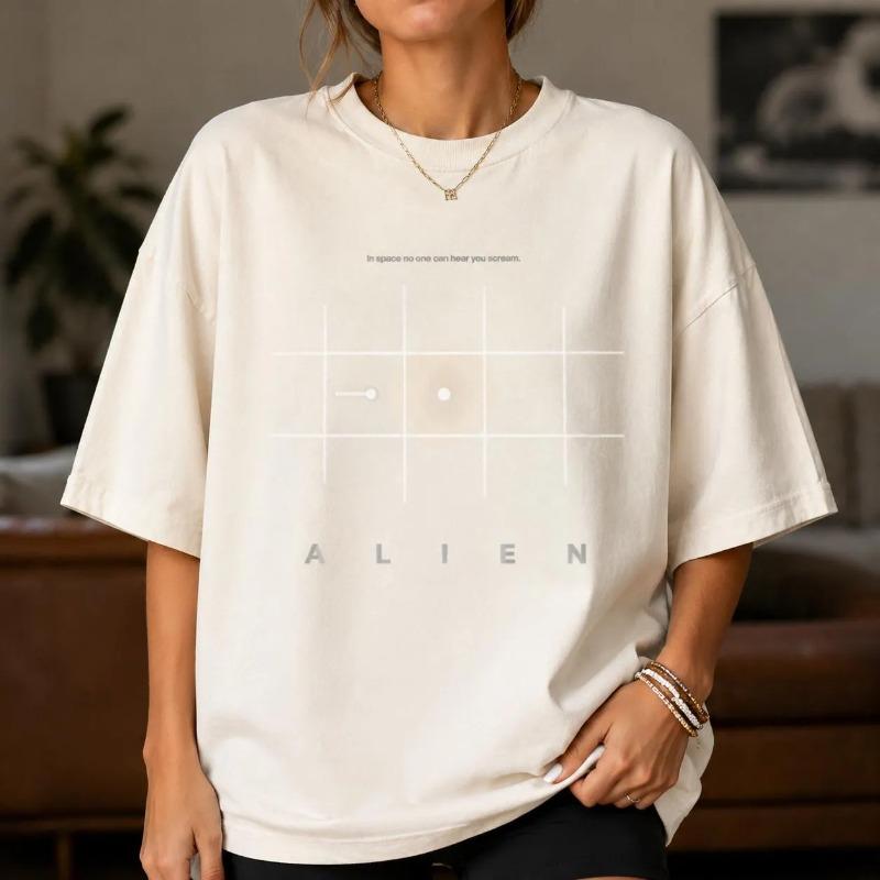 Alien Movie Tshirt Cult Scifi Horror Movie Tshirt Summer New Item Suitable For Both Unisex And Unisex High Street Tshirt