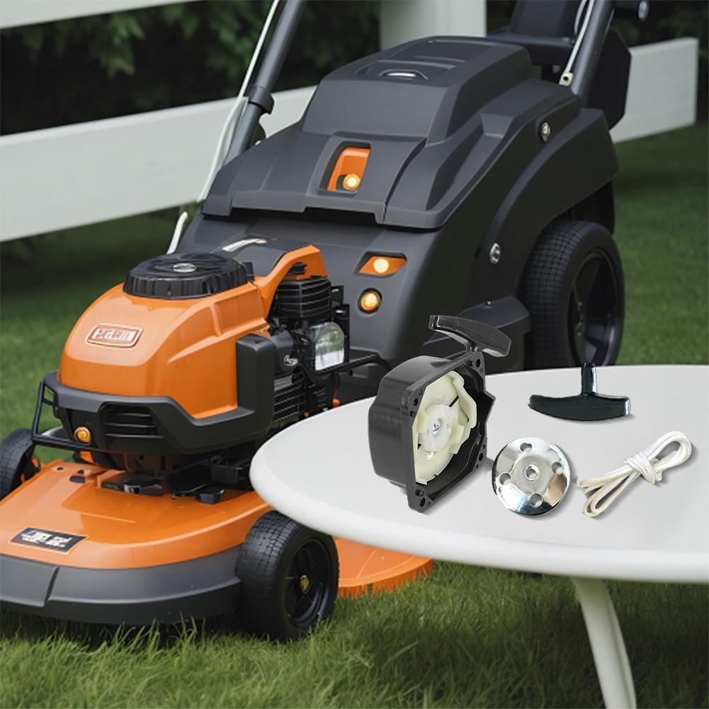 Replacement Brush Cutter Starter for 33cc 43cc 52cc Models Steel and Plastic Assembly with Pull Cord and Handle for Maintenance