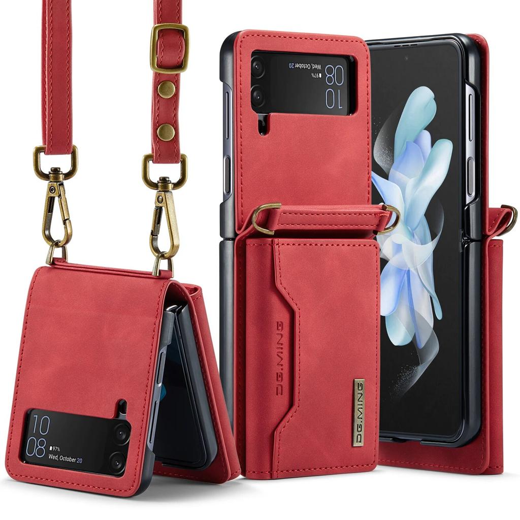 Для Samsung Flip 4 Держатель для карт Лучший защитный чехол для Samsung Galaxy Z Flip4 Flip 4 Кожаный ремешок для телефона Чехлы-кошельки
