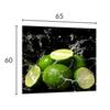 PANEL SZKLANY DO KUCHNI 65x60 Limonka