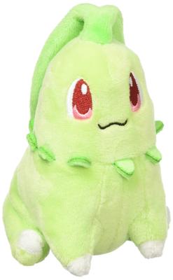 Pokemon Center Original Plush fit Chikorita 13 xxx W x Pokémon 9.5 8.5 (HD см)