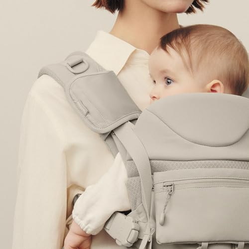 ABC COMFO ПОКРЫТИЕ ПРЯЖКИ ПЕСОЧНО-СЕРЫЙ (ABBC0059) для переноски AirBuggy Baby Carrier Comfort. Предотвращающий слюнотечение и быстросохнущий. Можно стирать в машине. Влагоотводящий an