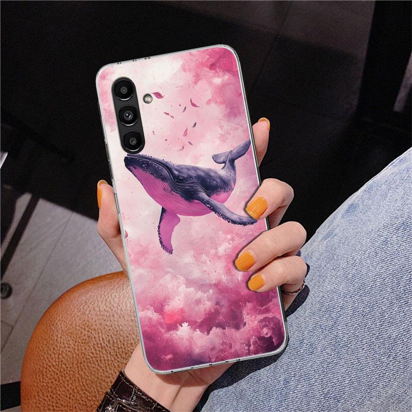 Humpback Whale Sea Giant Phone Case For Samsung Galaxy A17 A16 A15 A14 A13 A57 A56 A55 A54 A53 A37 A36 A35 A34 A33 A26 A25 A24 A