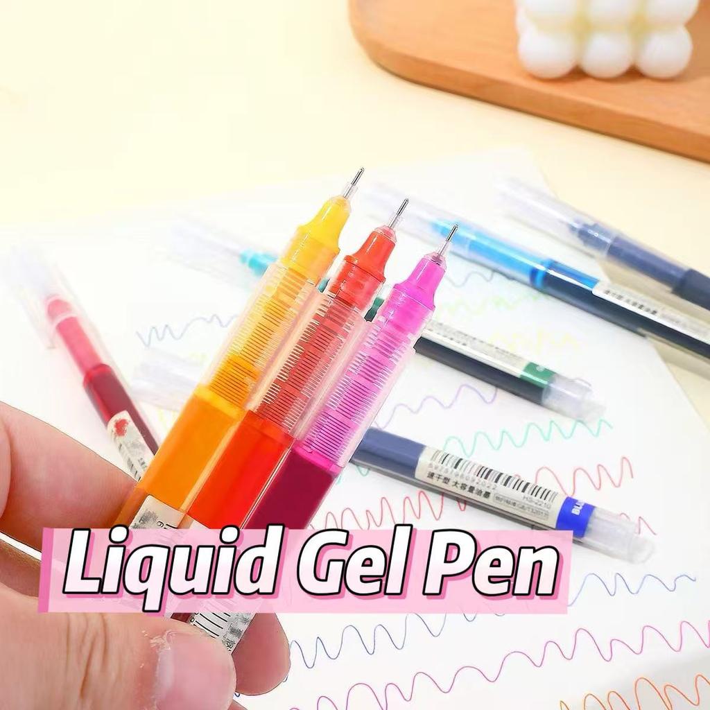 13-Color Liquid-Ink Gel Pen Set