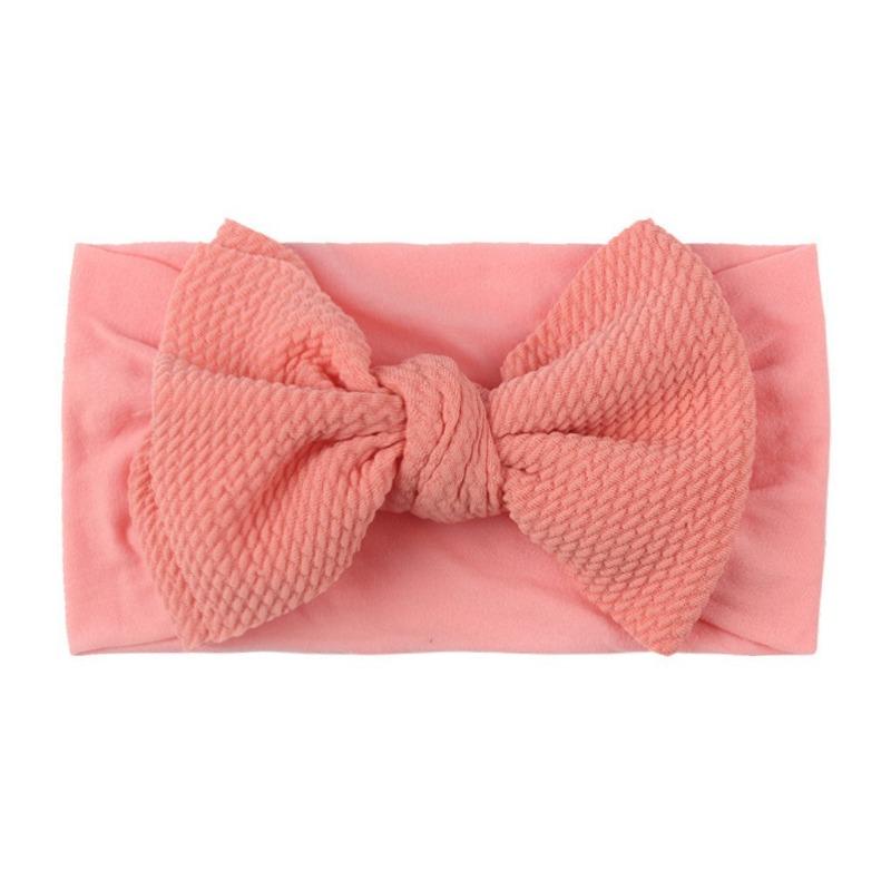 New Bow Nylon Headband, Cute Soft Elastic Twill Bubble Baby Hair Accessories, Baby Headband