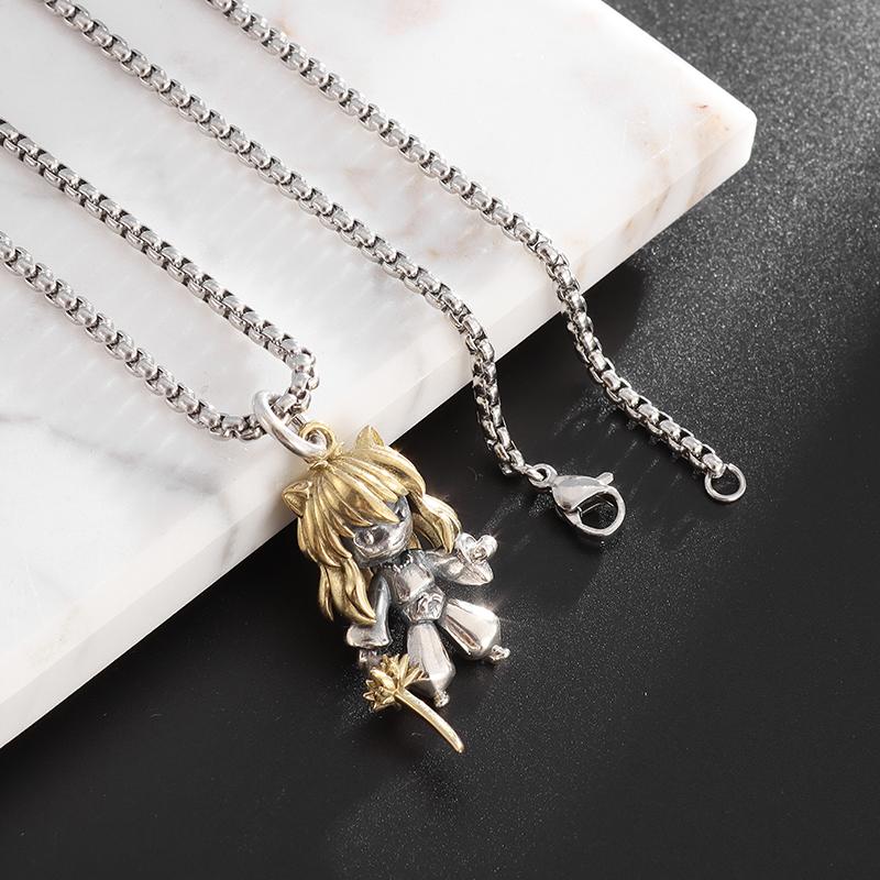 Модное ретро ожерелье с подвеской в виде крыльев ангела в форме сердца для мужчин и женщин, романтические модные ювелирные изделия, подарки, оптовая продажа