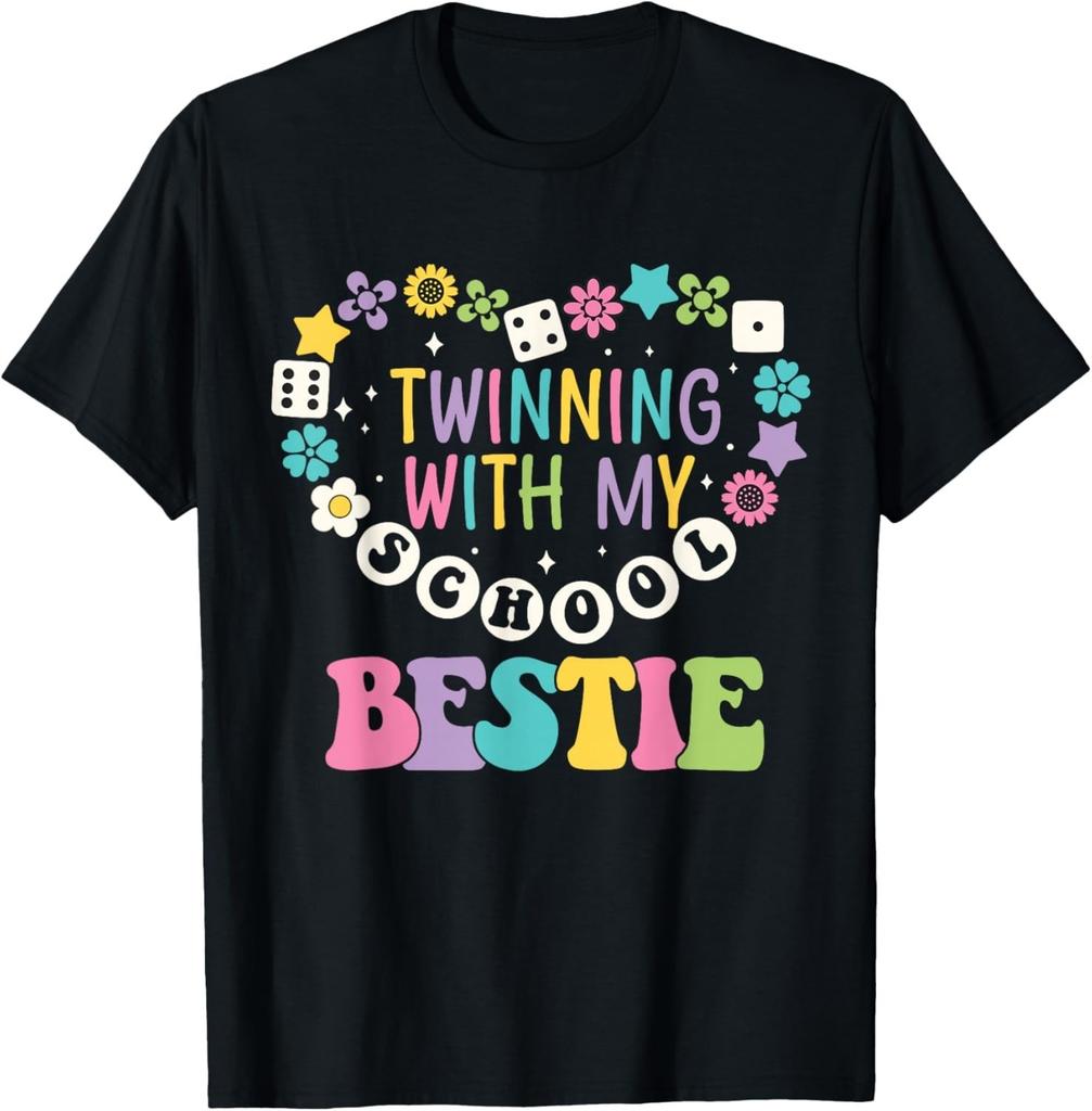 Twin Day Friends School Twinning with My Bestie Matching T-Shirt unisex T-Shirt