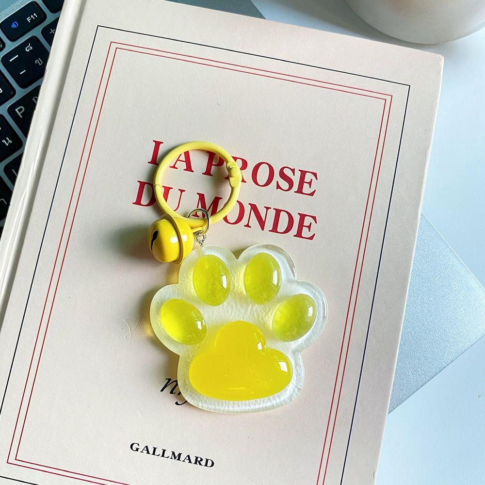 Корейский стиль светящийся брелок для ключей в виде кошачьего когтя светящийся в темноте брелок-колокольчик в виде кошачьего когтя декор для рюкзака