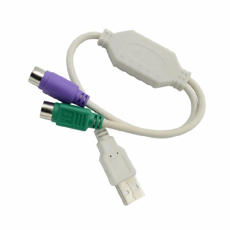USB-разветвитель на два PS/2 (папа на два мама) для клавиатуры и мыши