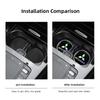 mkhr6 2Pcs Car Water Cup Mat Auto Interior Storage Pad Accessories For Mitsubishi Lancer Ralliart ASX Mirage Pajero Xpander Attrage