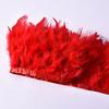 High-Quality Turkey Feather Edging, Colored Feathers, Fire Feather Edging For Weddings