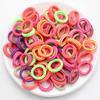 100Pcs Colorful Hair Ties Gentle Towel Ring Material Elastic Bands Hair Rings Styling Lightweight Versatile Accessories