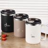 Tea Milk Coffee Mug With Lid 480ML Leak-Proof Water Cup 304 Stainless Steel Drinking Cup Heat-resistant Drinkware