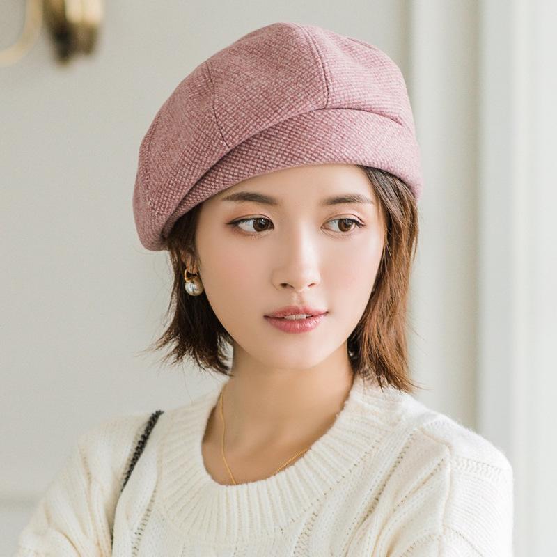 Шляпа Belle Женская корейская шляпа Дикий японский берет ретро восьмиугольная шляпа Женская шляпа британского художника