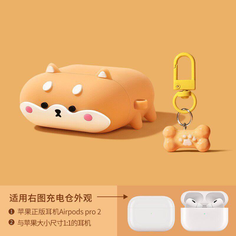 Персонализированный чехол для наушников Shiba Inu для airpodspro 3-го поколения bluetooth apple pods4 защитный чехол милый животный бокс