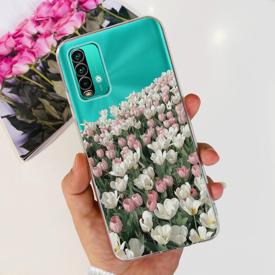Чехол для Xiaomi Redmi 9T Милый Модный Расписной Чехол Прозрачный Силиконовый Чехол для Телефона Для Xiaomi Redmi 9T Redmi9T Задняя Крышка 6.53'' Сумки