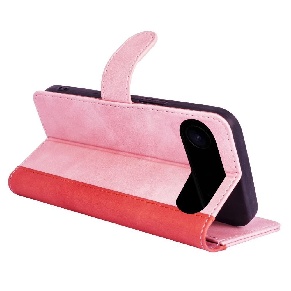 For iPhone Air Wallet Case Leather Phone Cover Splicing Color