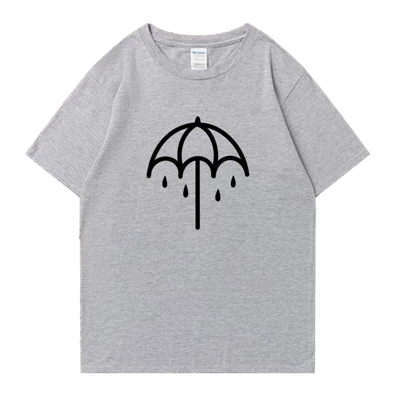 Umbrella Bring Me The Horizons Metal Washed Oversized Tshirt Street Hip Hop 100 Cotton Unisex Unisex Short Sleeve Tshirts Unisex
