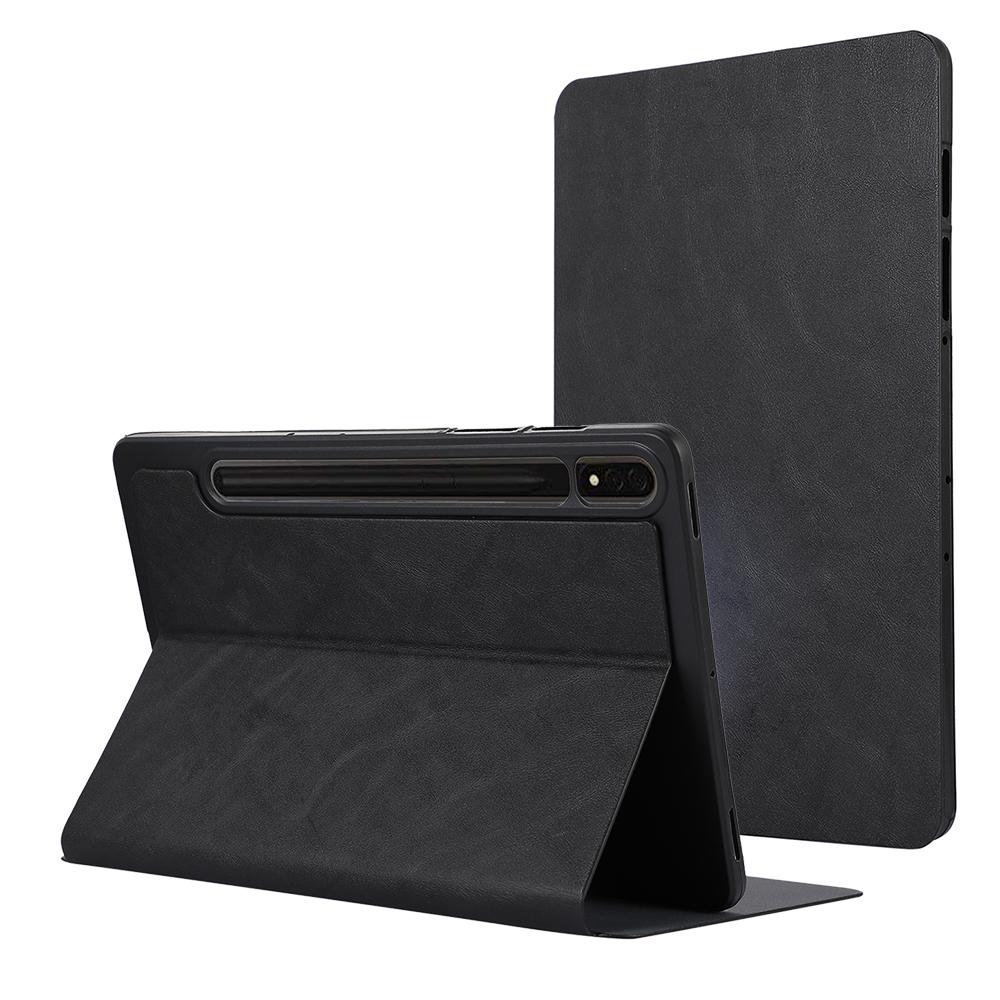 Противоударный чехол из ПУ кожи для Samsung Galaxy Tab S10+ с подставкой