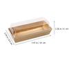 50pcs Macaron Boxes Plastic Dessert Cupcake Packaging  Sandwich Cases Container Wedding Party Supplies Swiss Roll