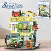 House Building Blocks Model Bricks Creative Romantic Home Decoration Architectural Assembly Miniature Puzzle Kids Toys Gifts